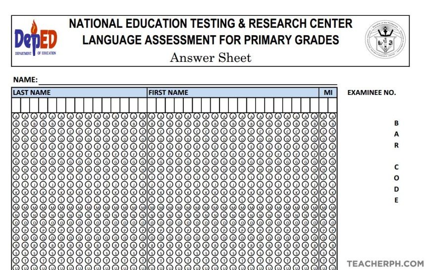 Administration Of National Achievement Test And LAPG