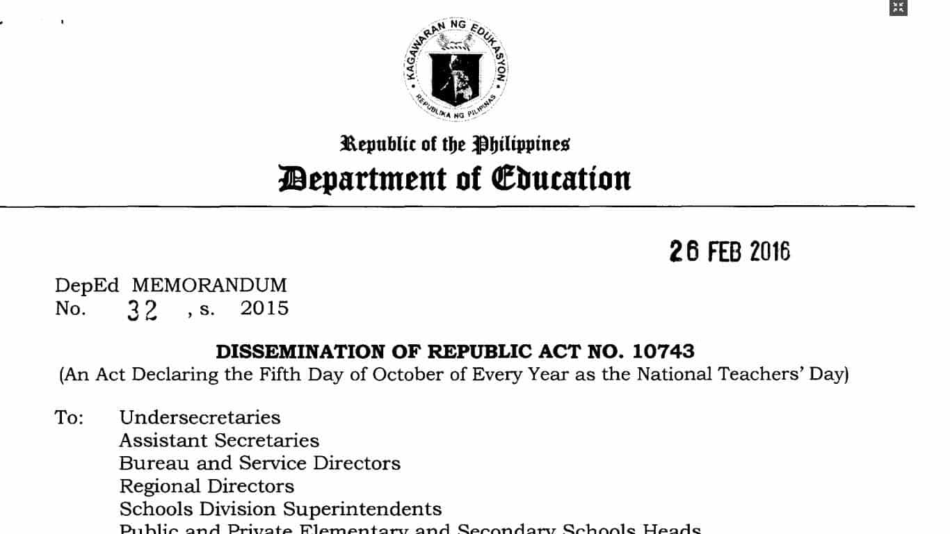 Issuances Archives - Page 48 of 56 - TeacherPH