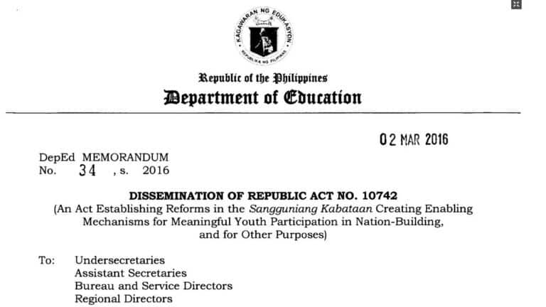 DepEd Memoranda Archives - Page 30 Of 36 - TeacherPH