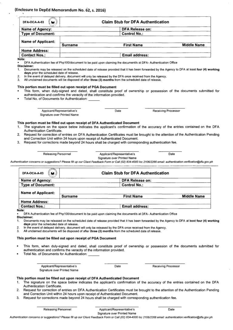 Guidelines on the Issuance of Certification, Authentication and ...