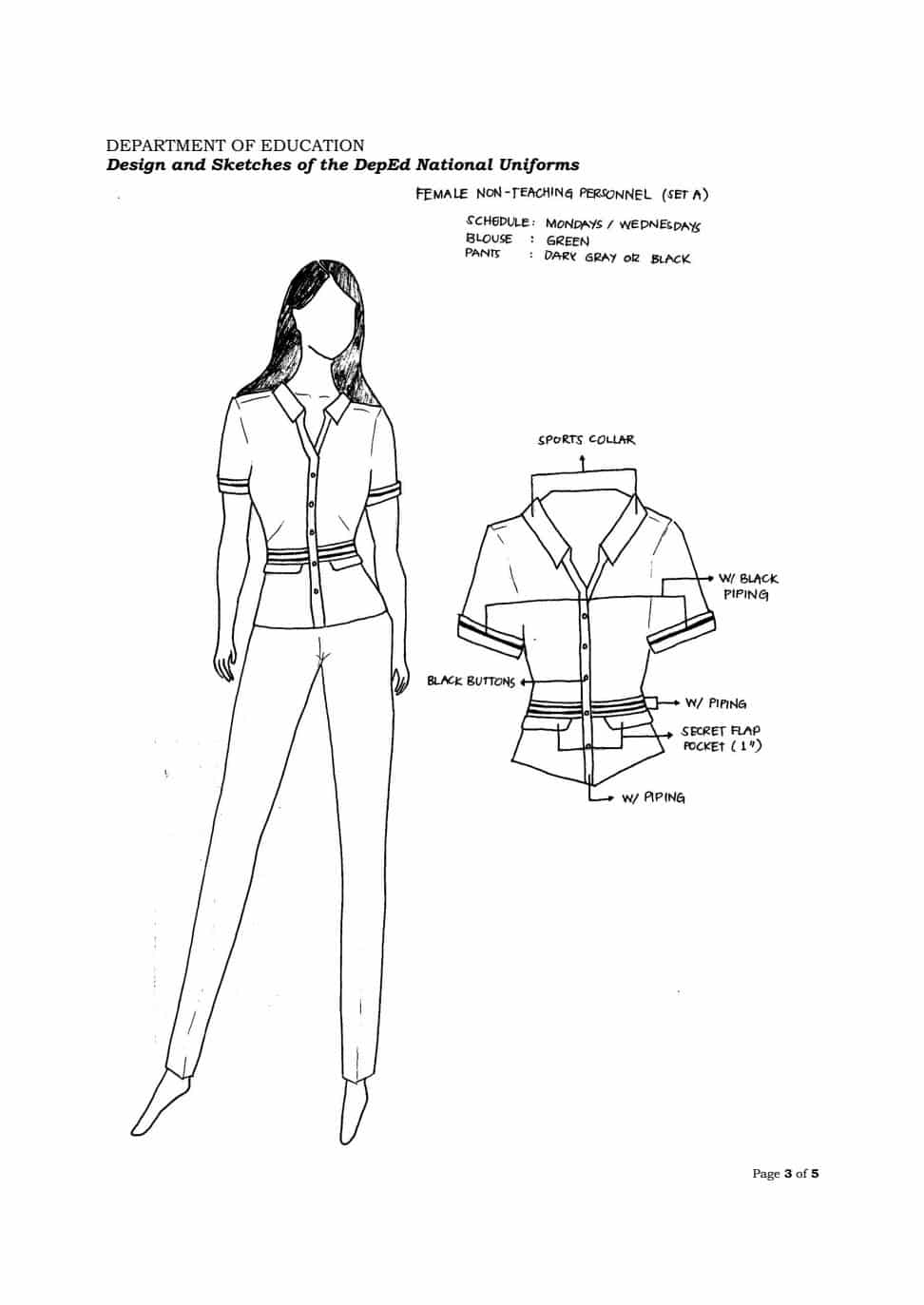 Additional Guidelines on the DepEd National Uniforms for Teaching and ...