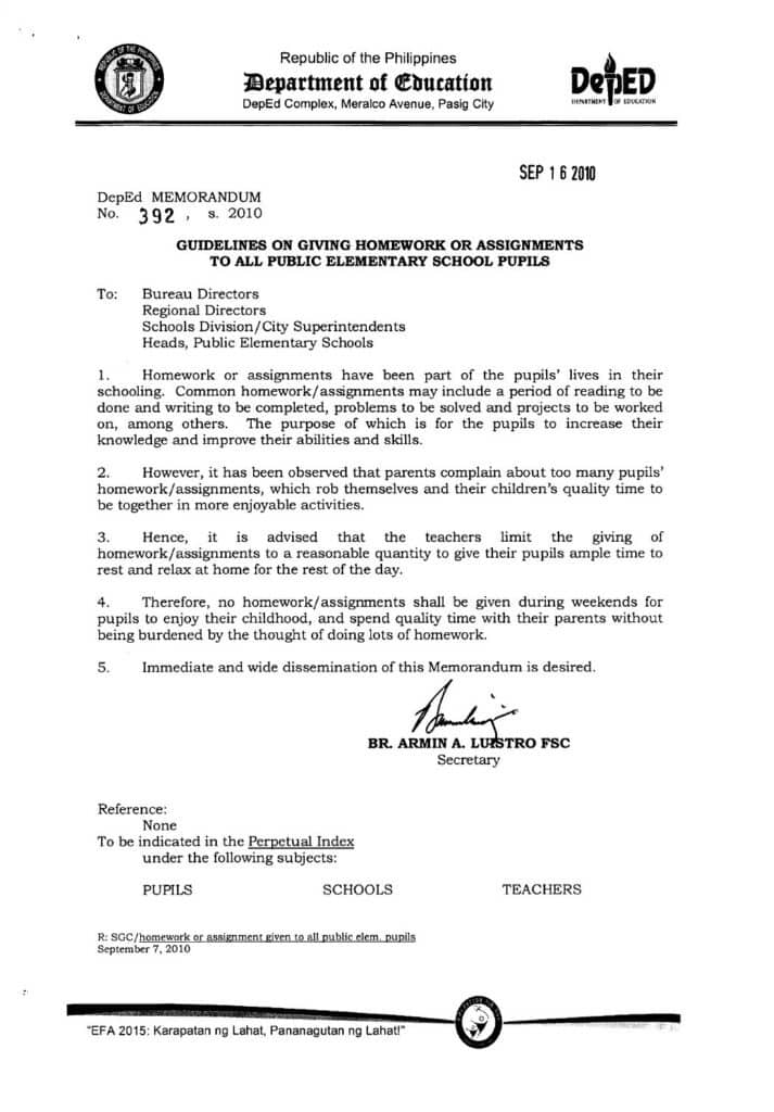 deped order no assignment policy