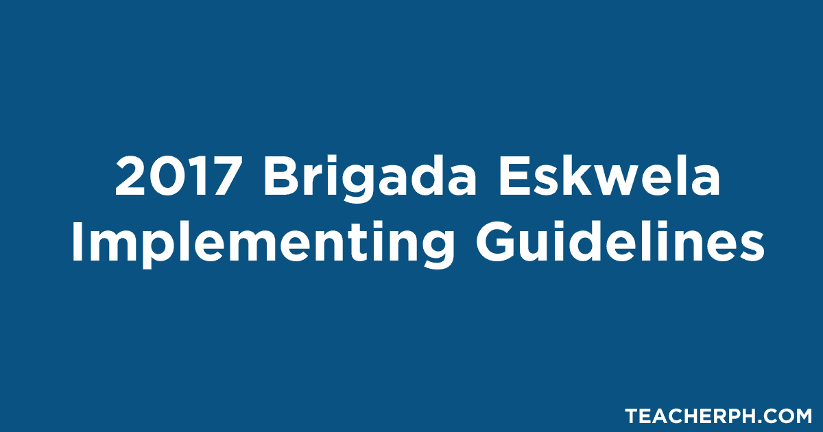 Brigada eskwela kick off discount ceremony opening program 2017