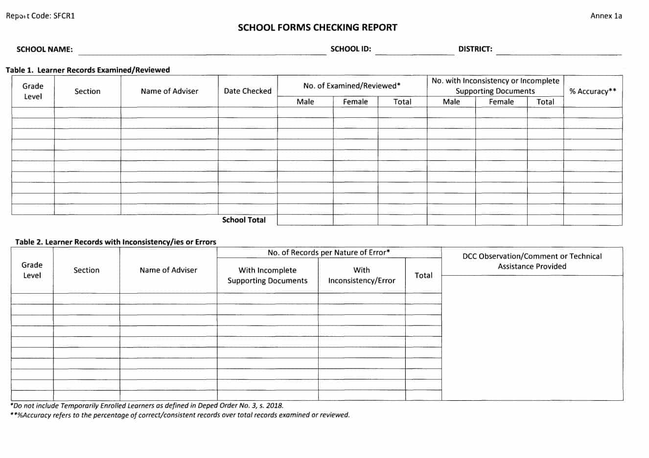 DepEd Guidelines On Checking Of School Forms - TeacherPH