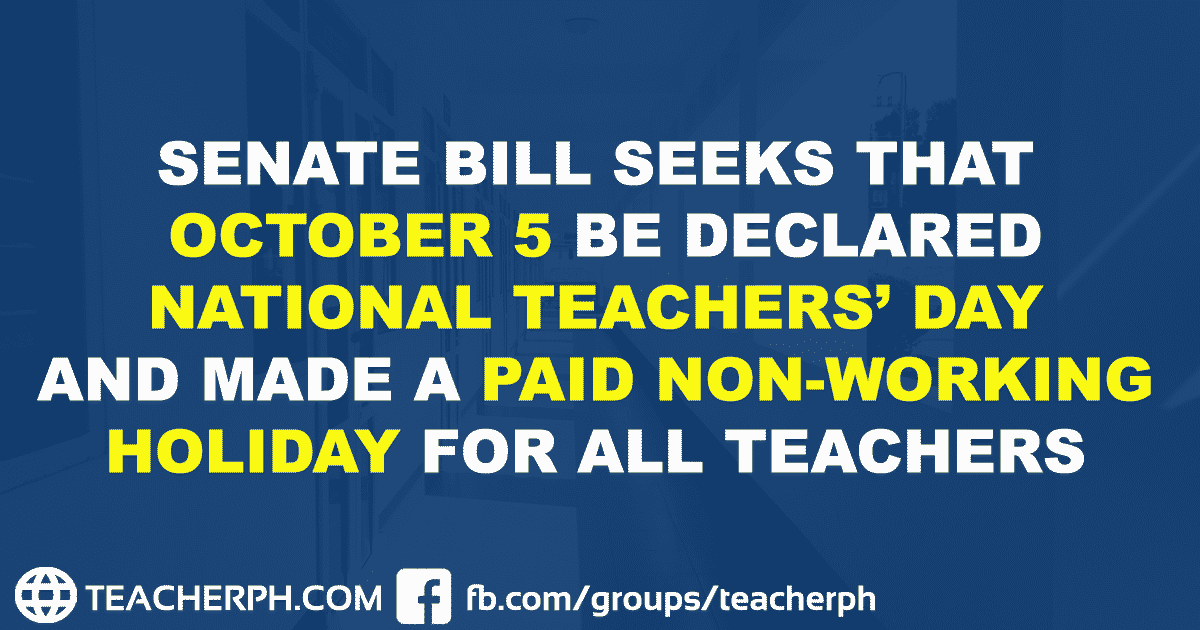 senate-bill-seeks-that-october-5-be-declared-national-teachers-day