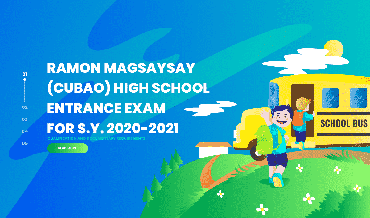 Ramon Magsaysay (Cubao) High School Entrance Exam For S.Y. 2020-2021 ...