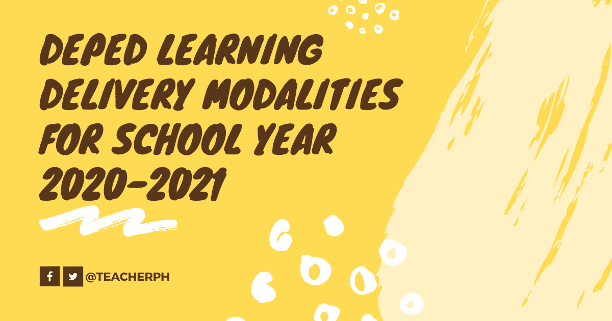 Deped Learning Delivery Modalities For School Year 2021 2022 Teacherph 9265