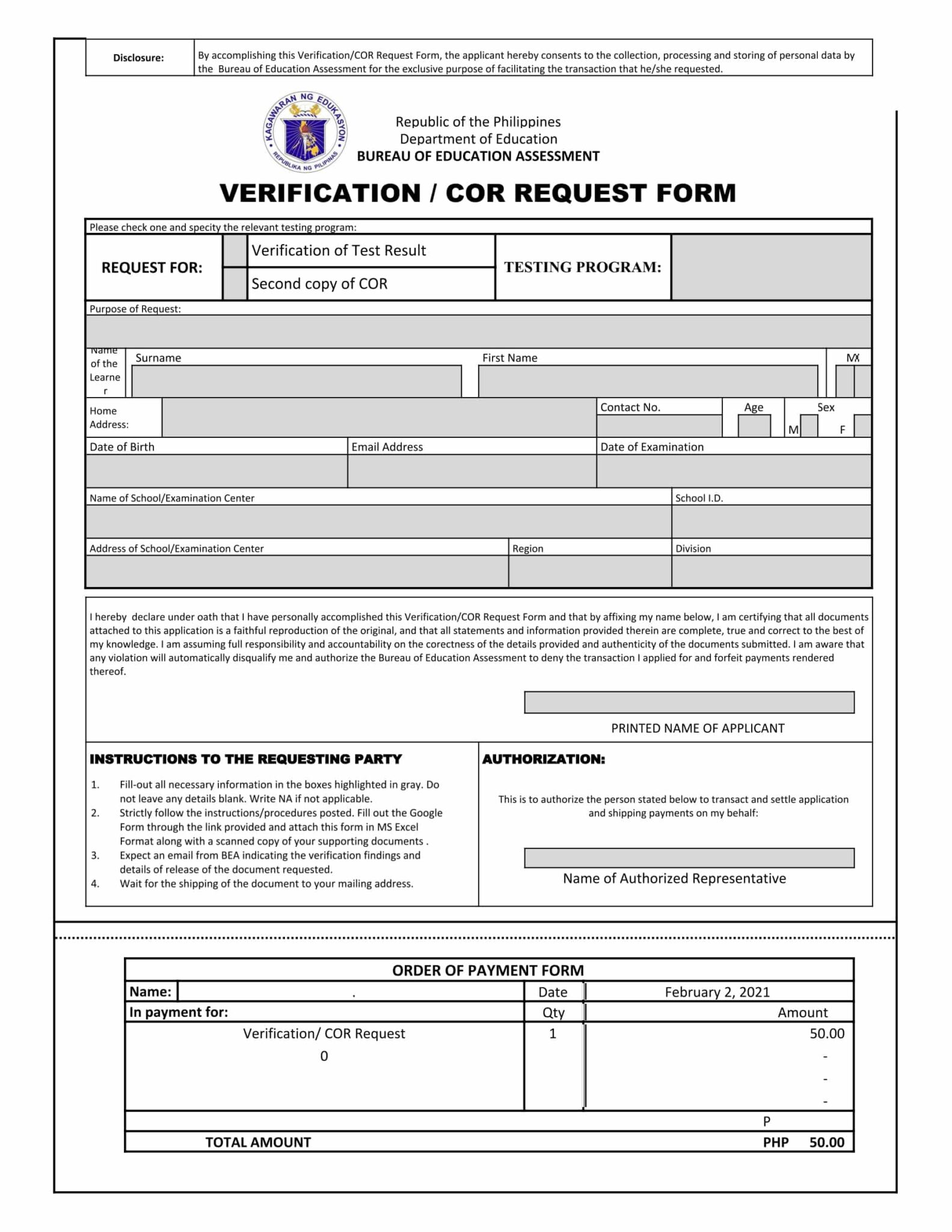 how-to-request-for-deped-certificate-of-ratings-cor-for-pept-a-e