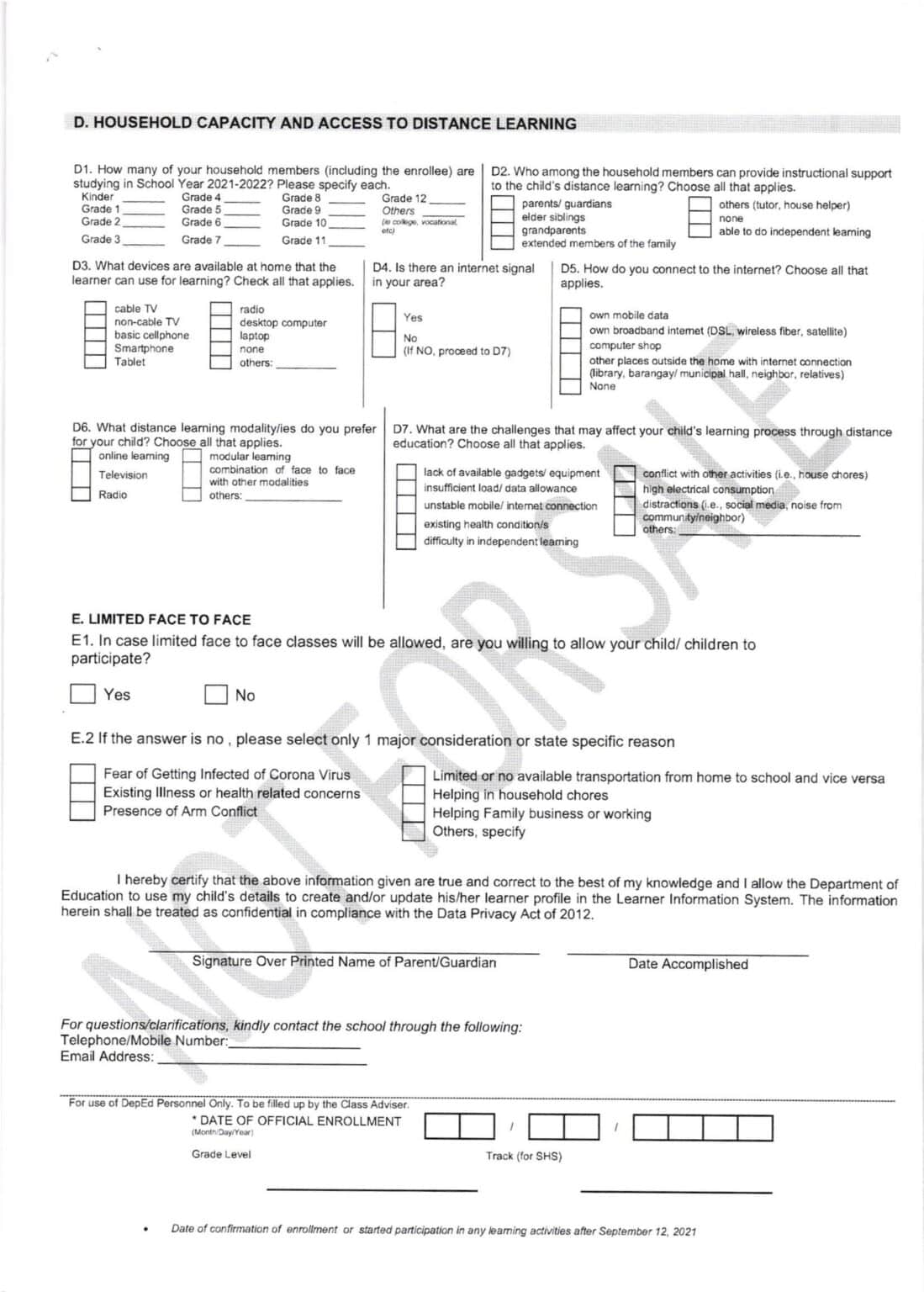 DepEd Guidelines On Enrollment For School Year 2021-2022 - TeacherPH